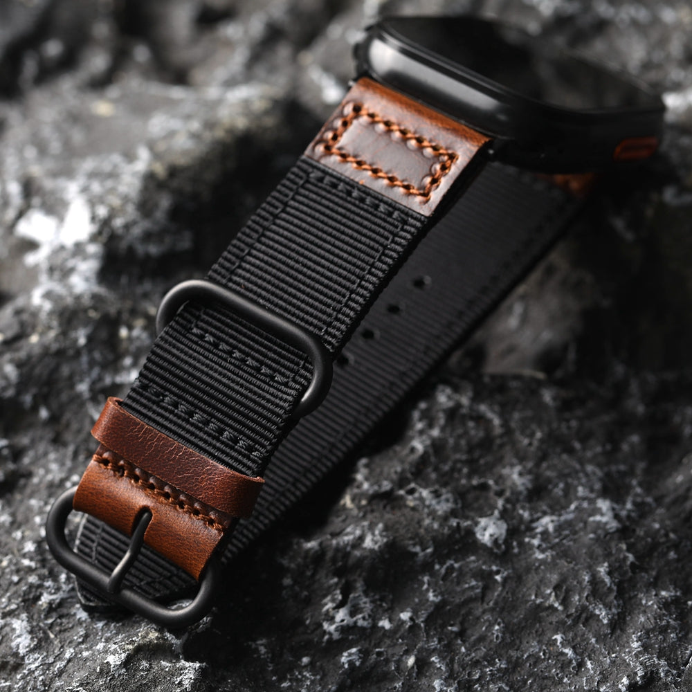 Handmade Nylon Leather Band For Apple Watch