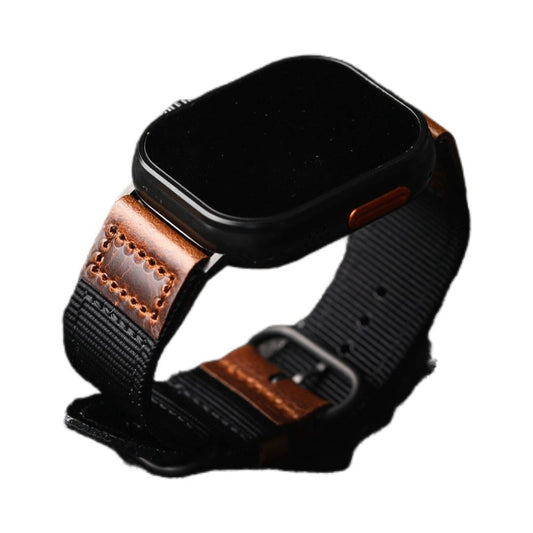 Handmade Nylon Leather Band For Apple Watch