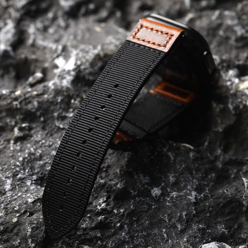 Handmade Nylon Leather Band For Apple Watch