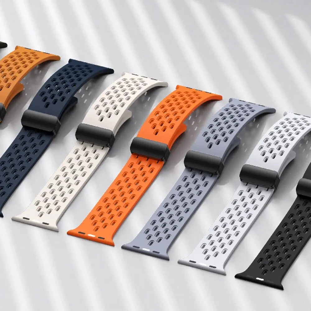 Silicone Strap for Apple watch band 49mm 45mm 44mm 42mm 46mm 40mm 41mm Bracelet Correa iWatch Series 9 8 10 SE 7 6 5 4 3 Ultra 2