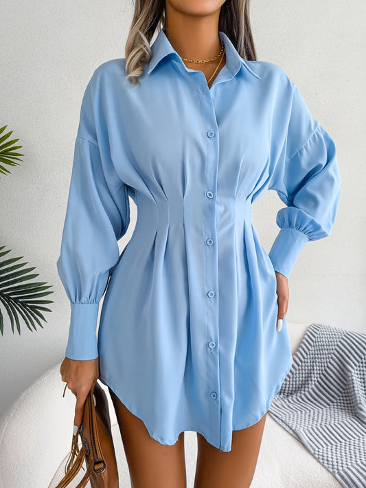 Mila - Button-Up Shirt Dress