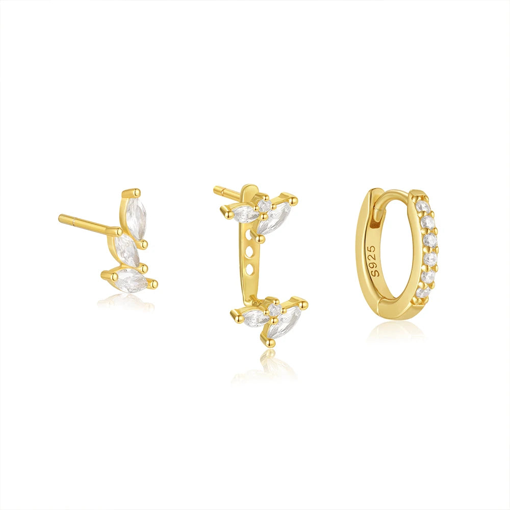 Chic 3-Piece Earrings Set