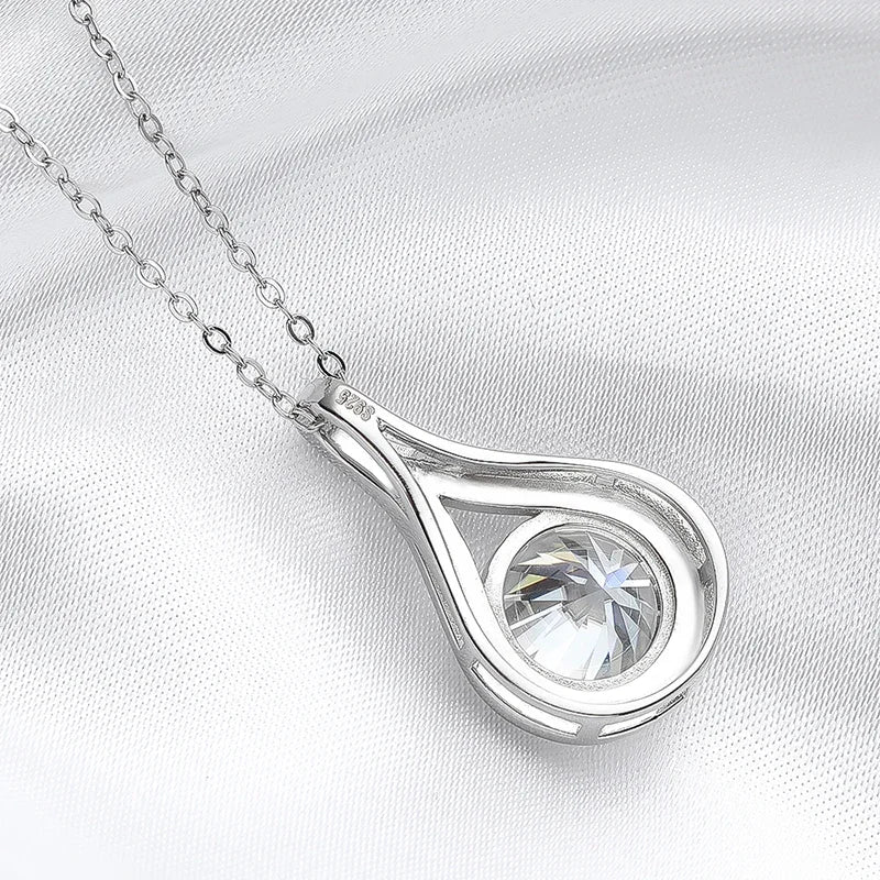 Radiant Waterdrop Pendant Necklace