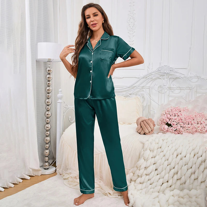 Seraphina - Satin Pajama Set