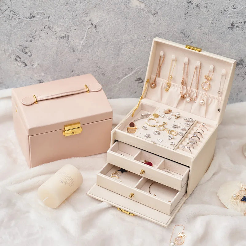 Three-Layer Jewelry Storage Box