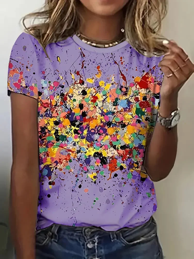 Luna – Vibrant Abstract T-Shirt