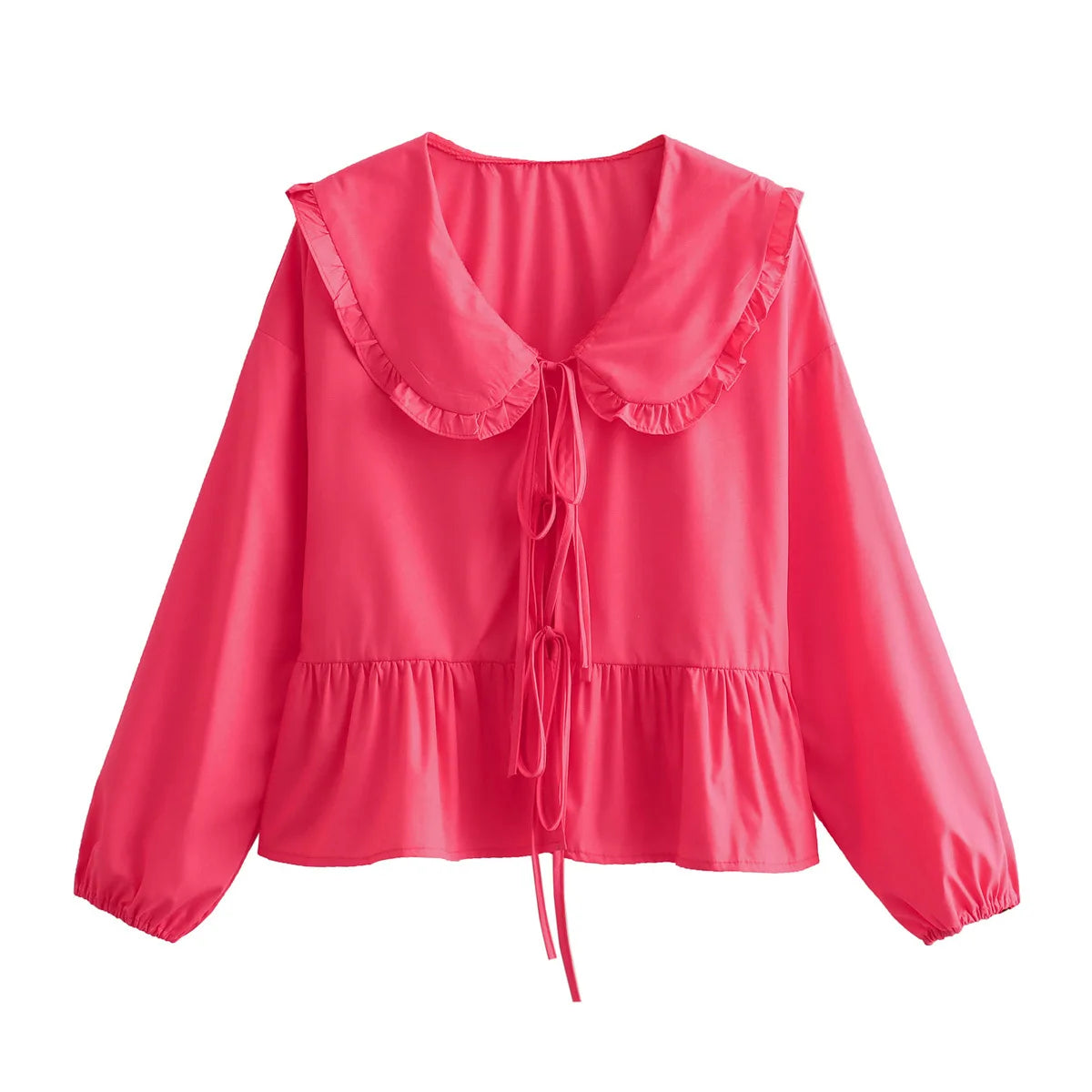 Emma – Ruffled Collar Blouse