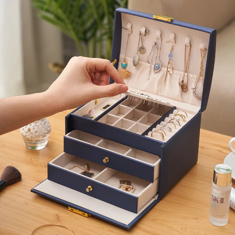 Three-Layer Jewelry Storage Box