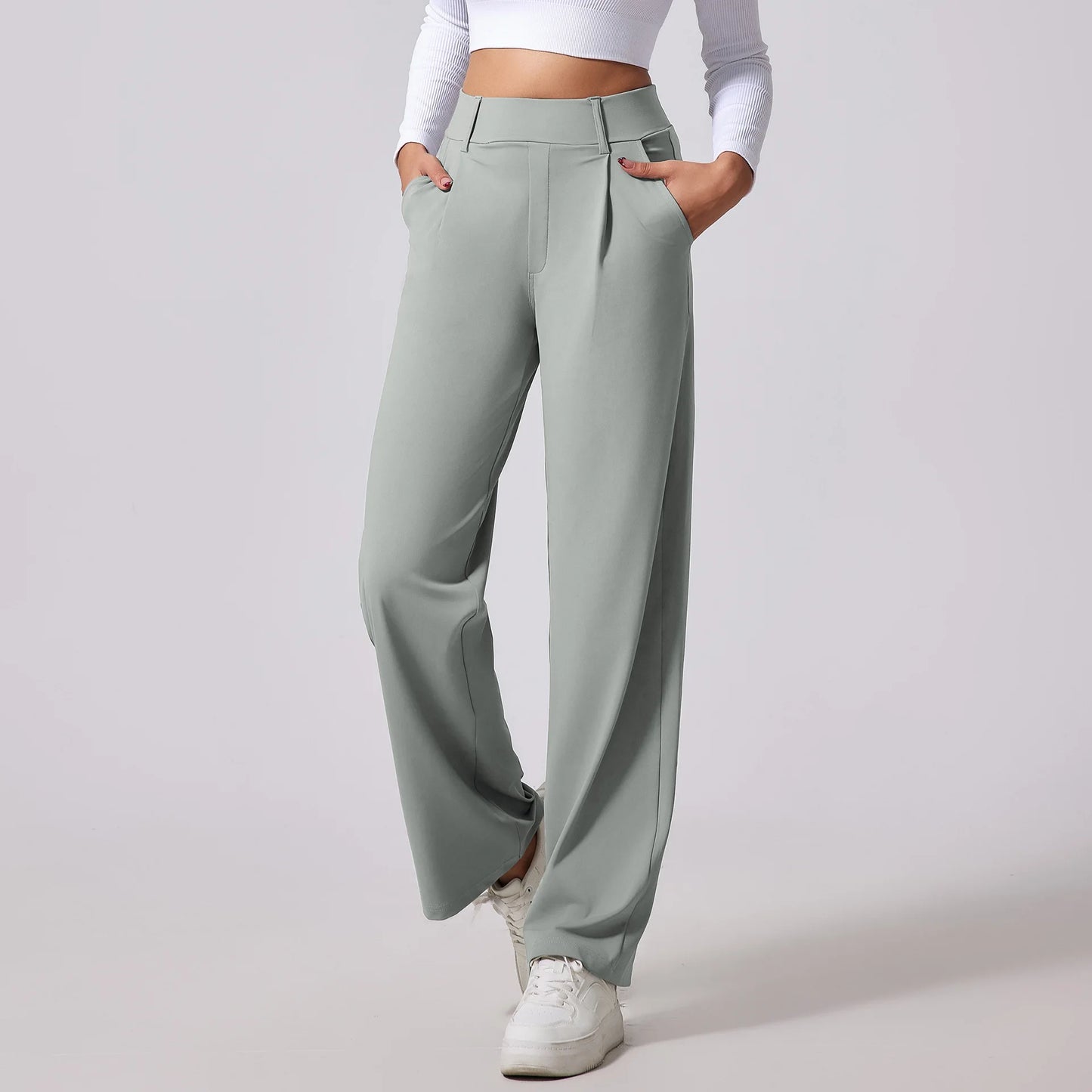 Sophia – High-Waist Stretch Casual-Work Pants