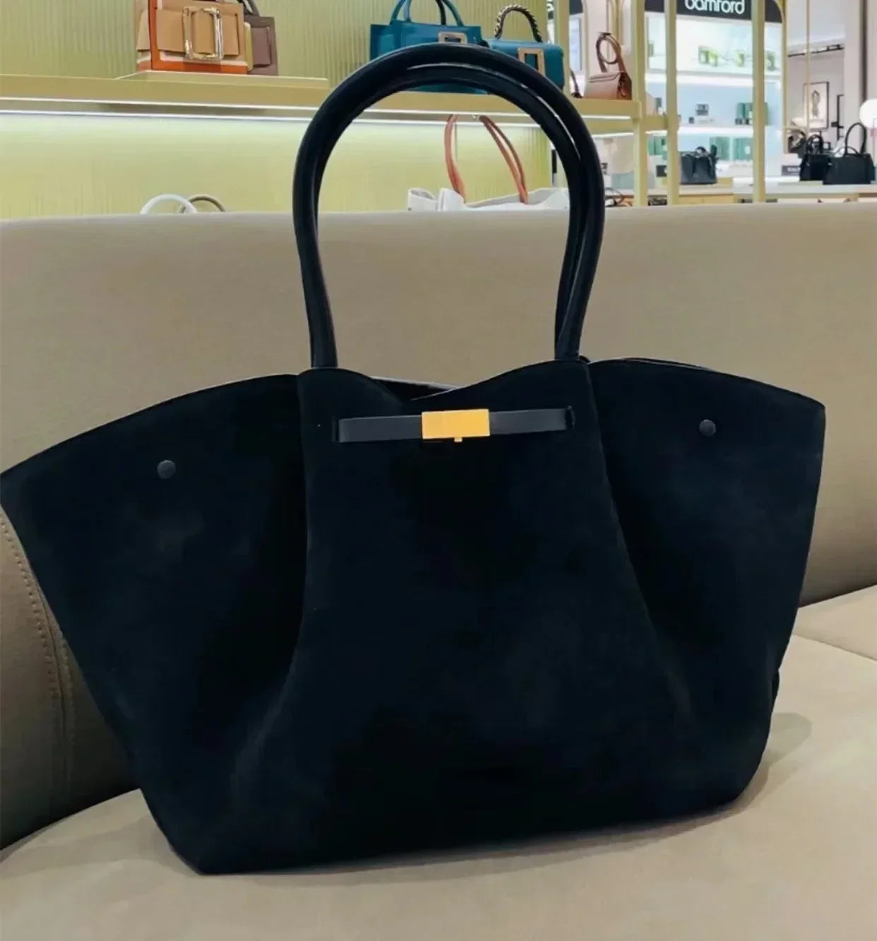 CLAUDIA SUEDE TOTE BAG