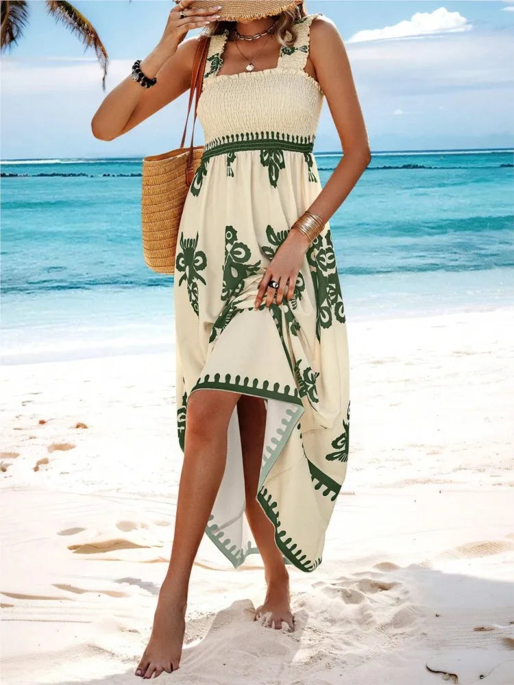 Serena | Tropical Maxi Dress