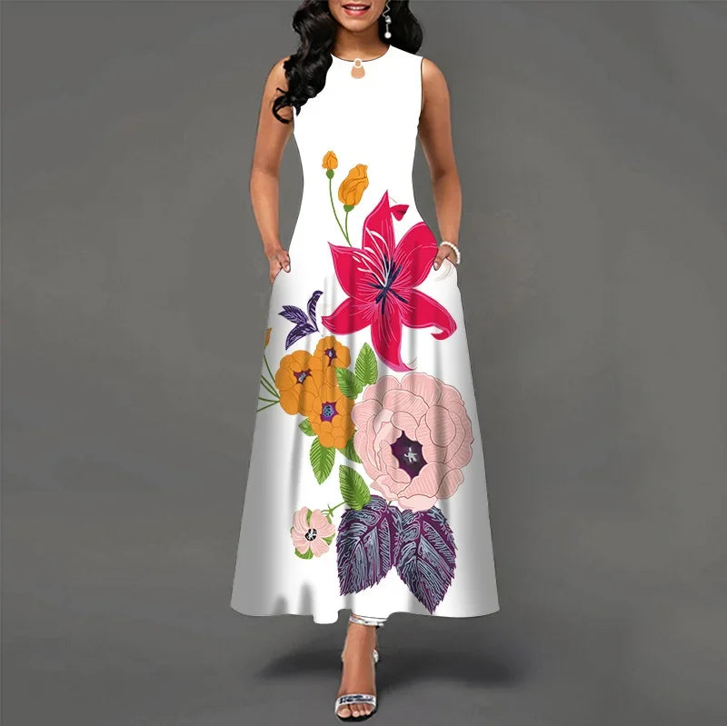 Ariella - Boho Bloom Maxi Dress