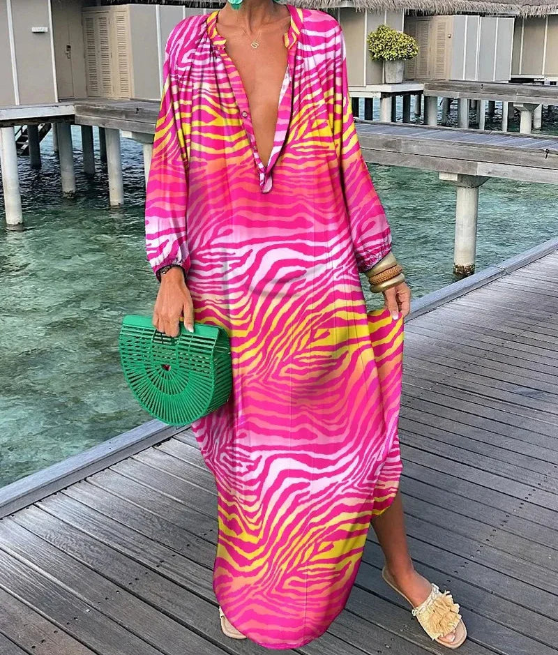 Swirl Tummy Covering Dress | POPPY