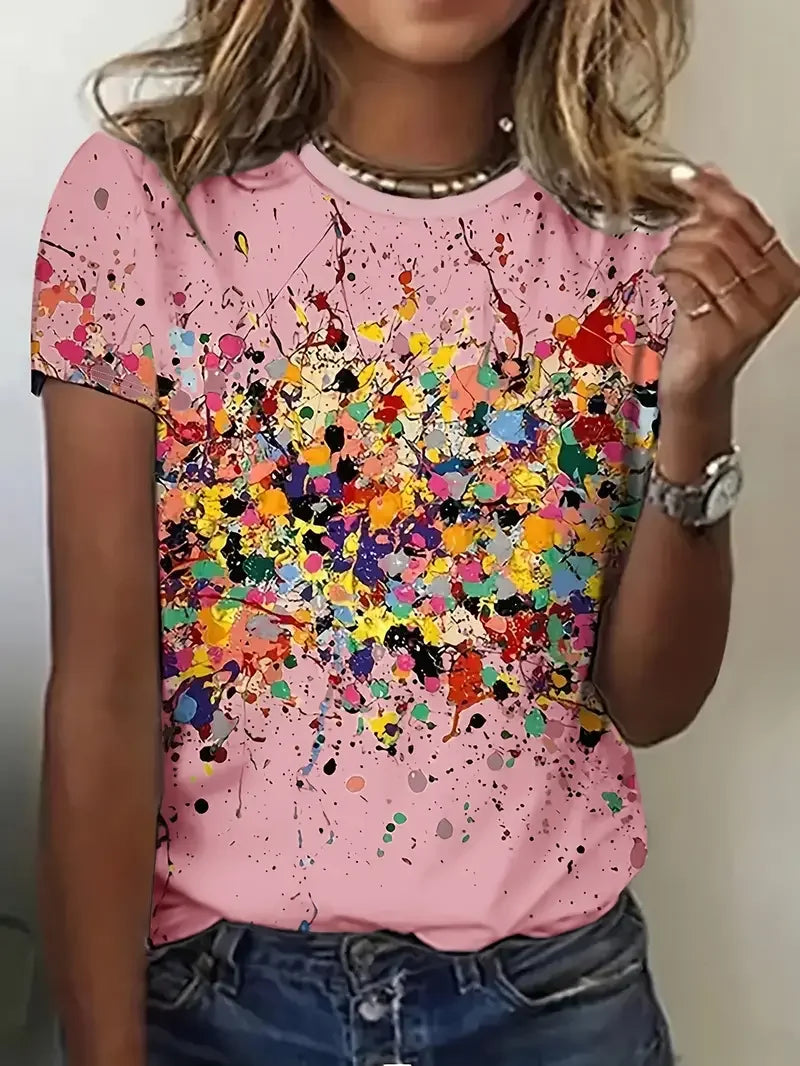 Luna – Vibrant Abstract T-Shirt