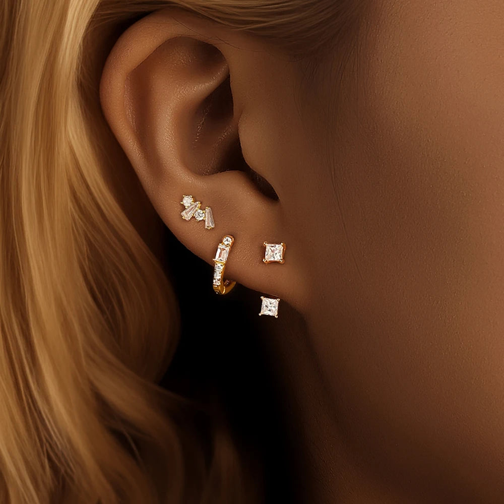 Chic 3-Piece Earrings Set