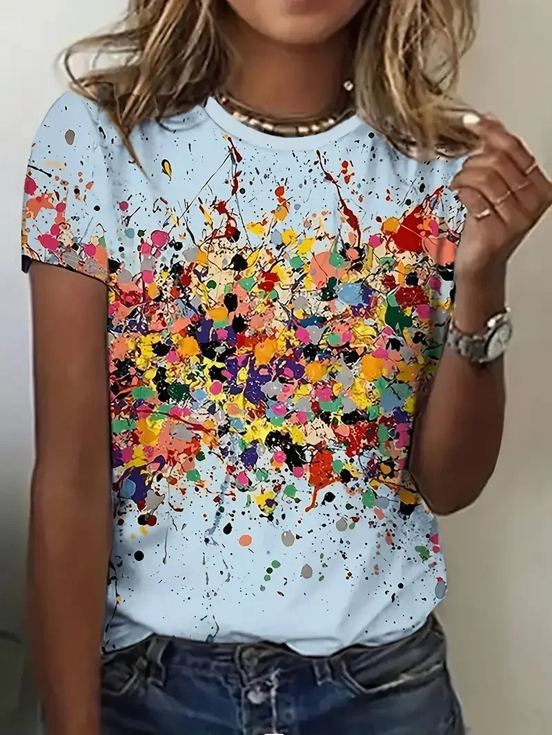 Luna – Vibrant Abstract T-Shirt