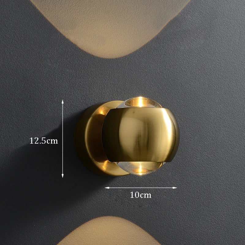 Jorid - Modern Brass LED Wall Lamp Foyer  BO-HA   