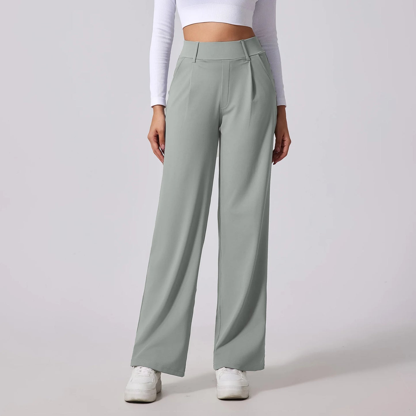 Sophia – High-Waist Stretch Casual-Work Pants