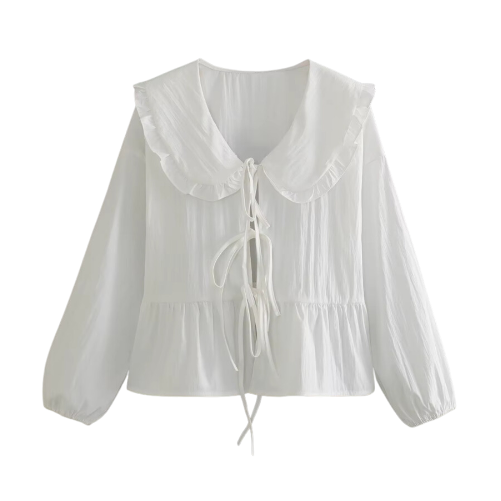 Emma – Ruffled Collar Blouse