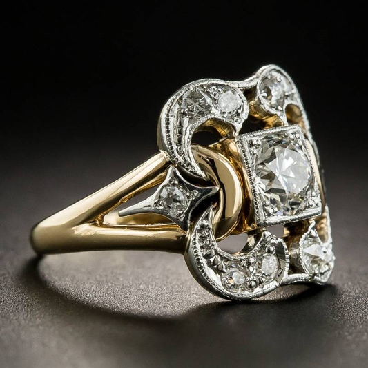 Timeless Zirconia Gold Ring