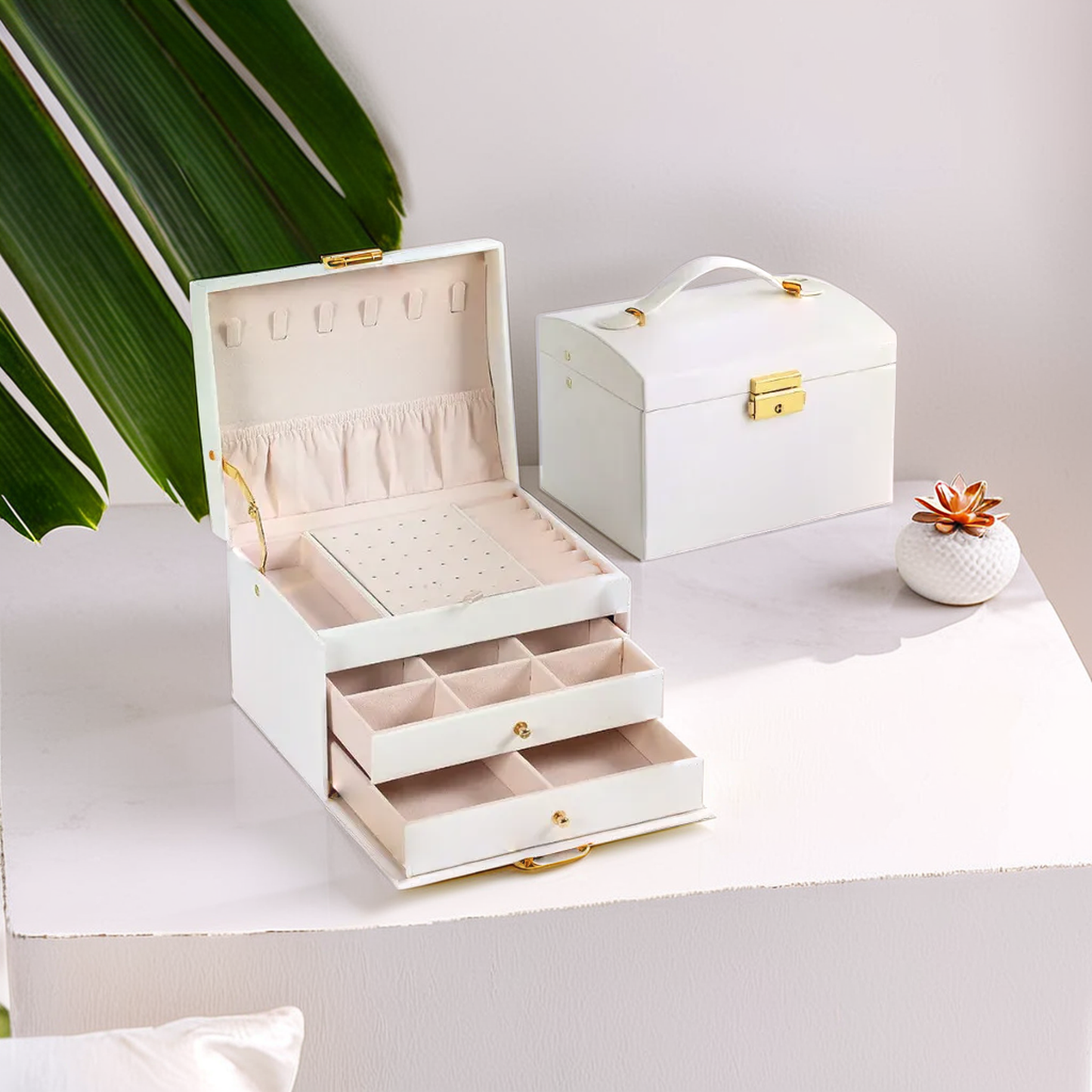 Three-Layer Jewelry Storage Box